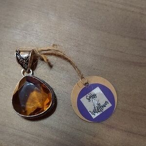 Morganite Sterling Silver Pendant